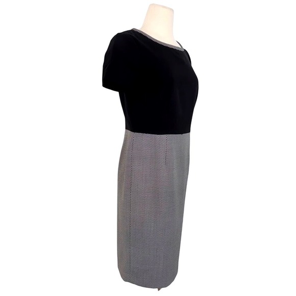 Talbots Dresses & Skirts - NWT Talbots Black & White Herringbone Sheath Dress, Size 16‎